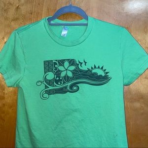 Womens XL Woot Shirt Tropical design